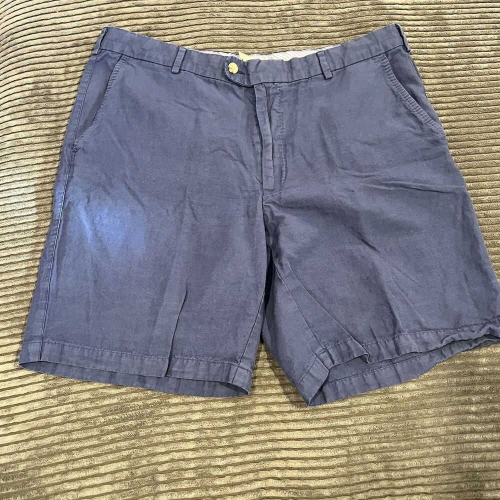 Peter Millar Seaside Silk Linen Blend Shorts Size 36 GUC